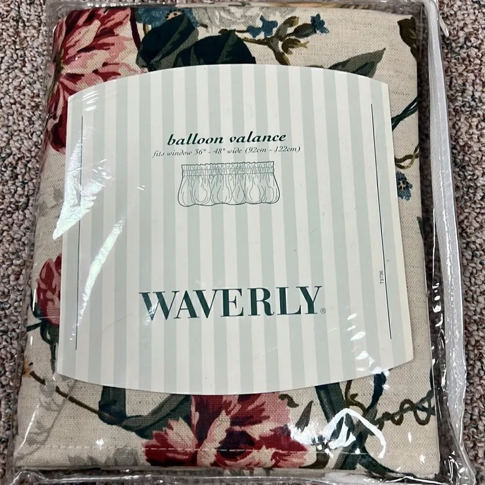 Waverly ballon valance woodland floral balloon valance